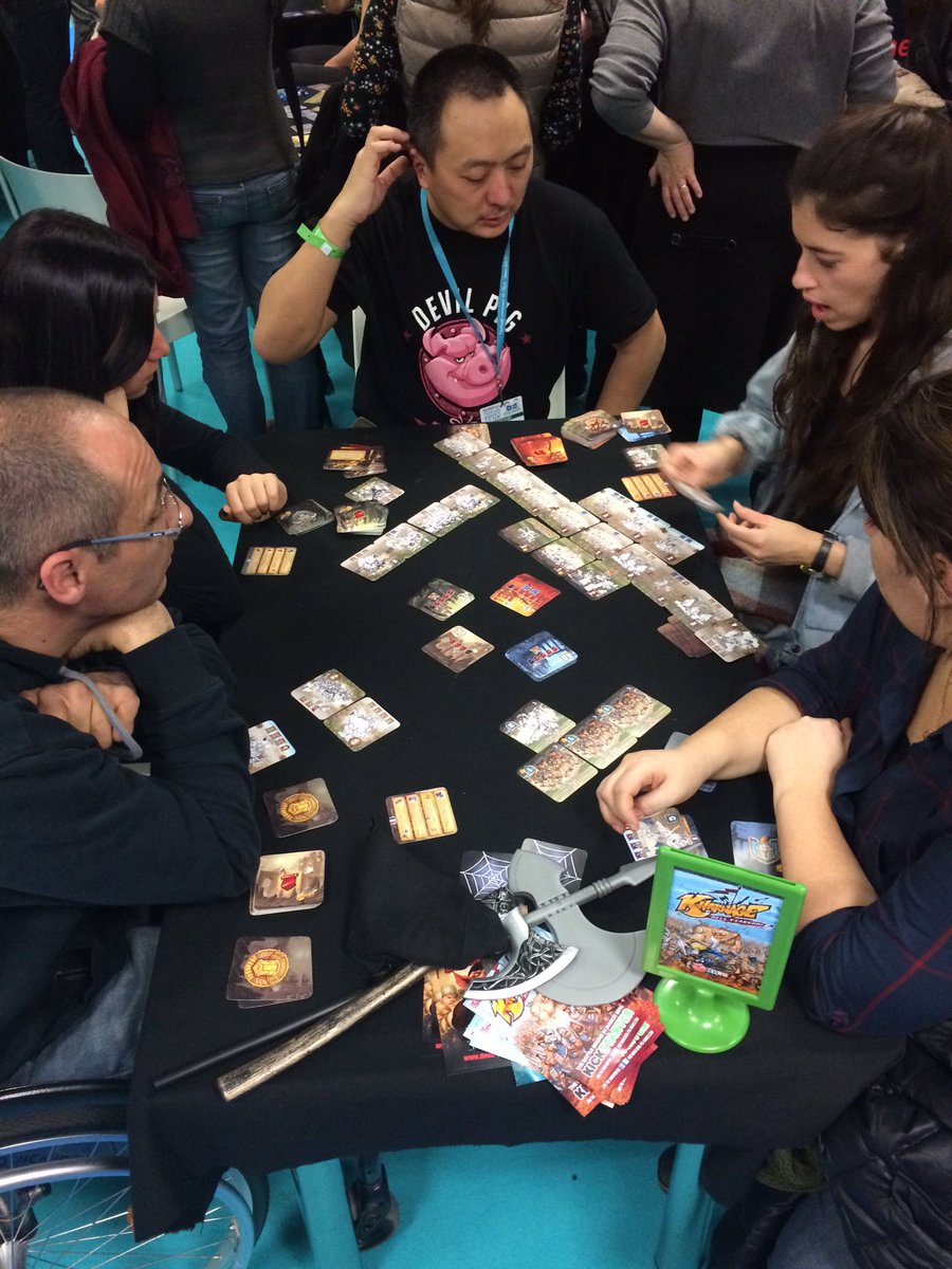 TheTricTrac's tweet photo. The @Devil_Pig_Games have the loudest stand I've ever heard. Kharnage is definitely a game to look out for! https://t.co/0Tl8Ihcz7a