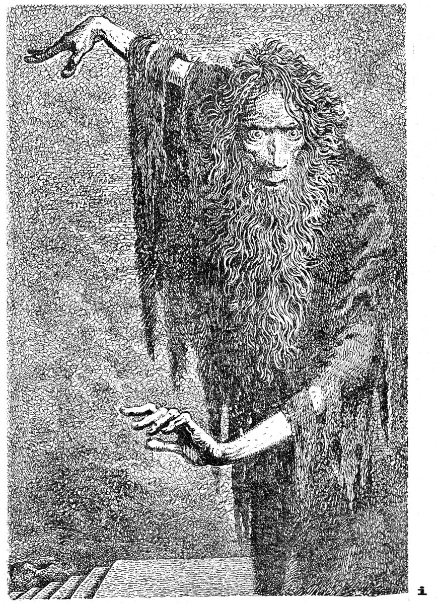 RealGDT's tweet photo. MERVYN PEAKE. English. Writer &amp; illustrator. His gauzy nightmarish art is not as well-known as his amazing books. https://t.co/XjmXPtxYp5