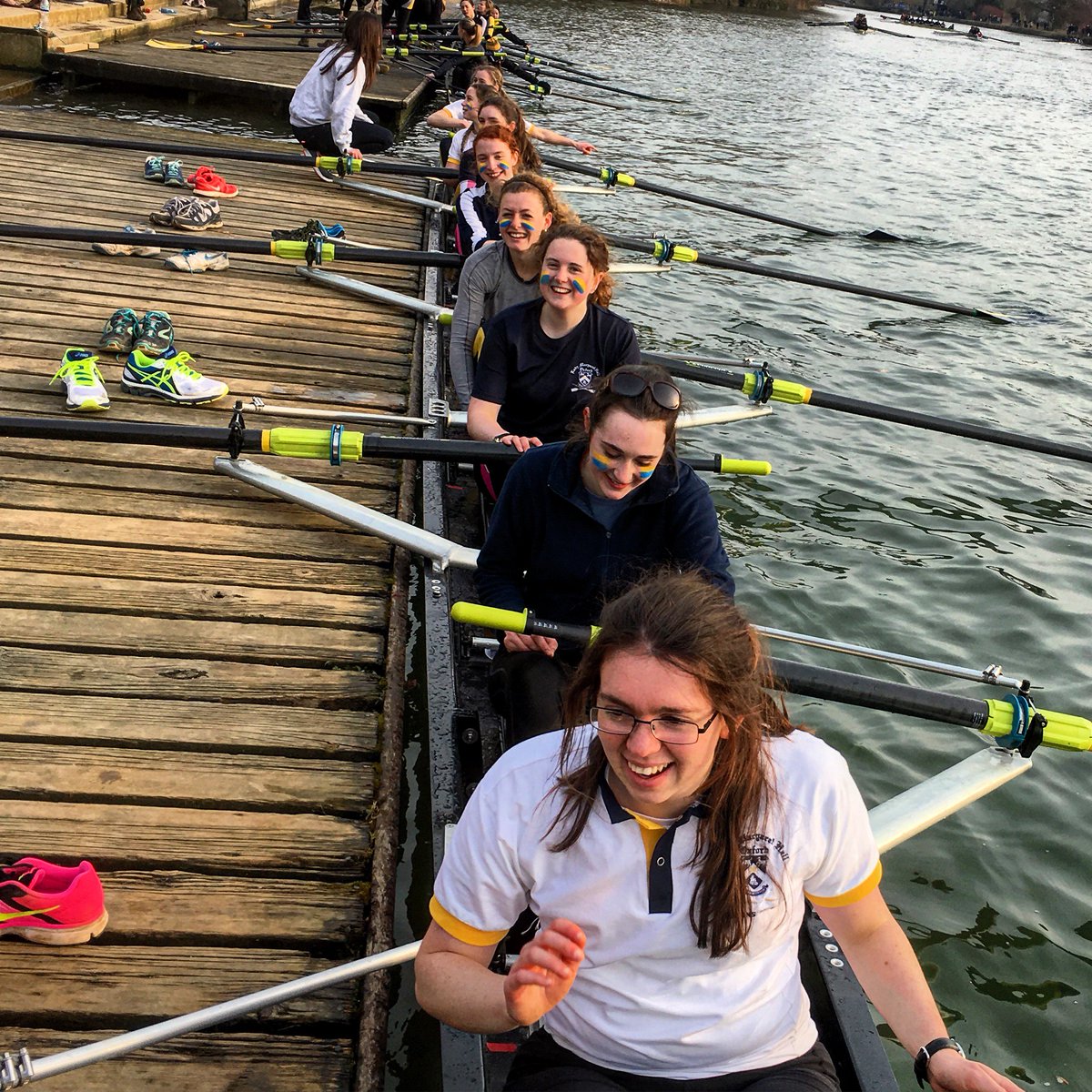 lmhoxford's tweet photo. And here is the #lmhoxford women's first boat at #Torpids2016 https://t.co/TbJcnLCRgP