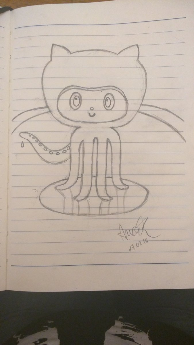 HrAnais's tweet image. looks like a chibby version of the logo 😊 @GitHubEducation #HackLondon