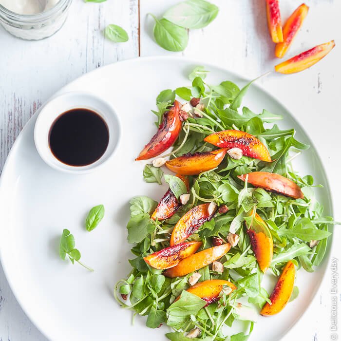 fsaspokane's tweet photo. Grilled Nectarine Salad with Basil &amp; Balsamic Syrup {vegan} https://t.co/1KQILb2m3V https://t.co/VKawxLMUig
