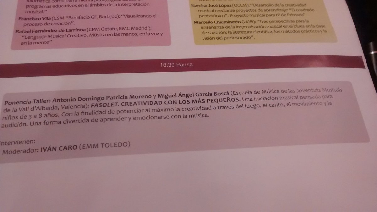 jmvalldalbaida's tweet photo. En 30' comencem el taller ponencia de Fasolet @MetodologiaIEM  #ceimusIV https://t.co/xLVV5JVlmB