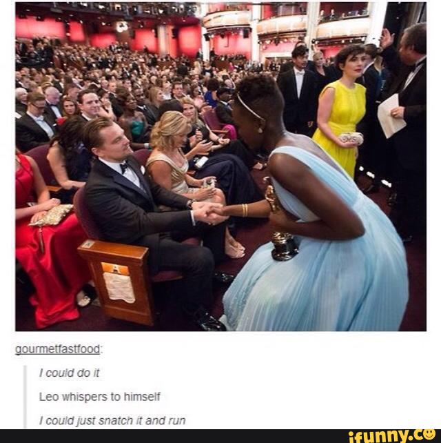 thisisoliviac's tweet photo. QUICK RT THE LEONARDO DICAPRIO OSCAR JOKES WHILE YOU STILL CAN https://t.co/tzUZEZRk7j