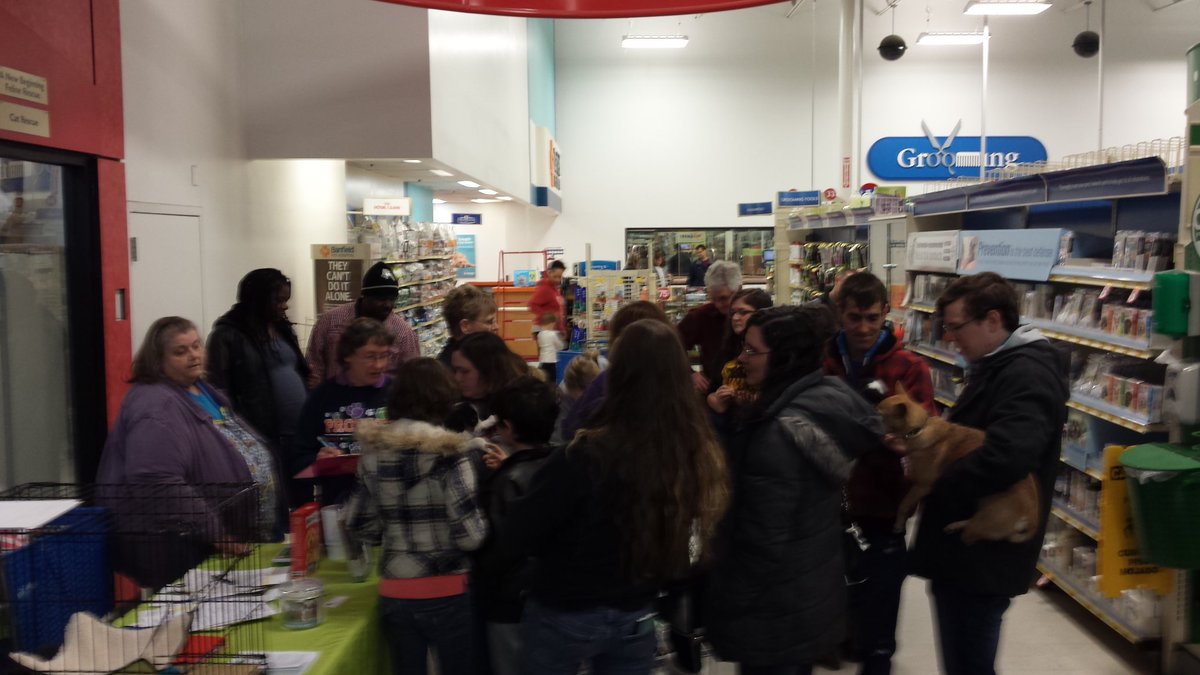 petsmart0667's tweet photo. Look at all these potential adopters! Many puppies are in the progress of finding their furrever home! Great success https://t.co/iNFmhK8A2H