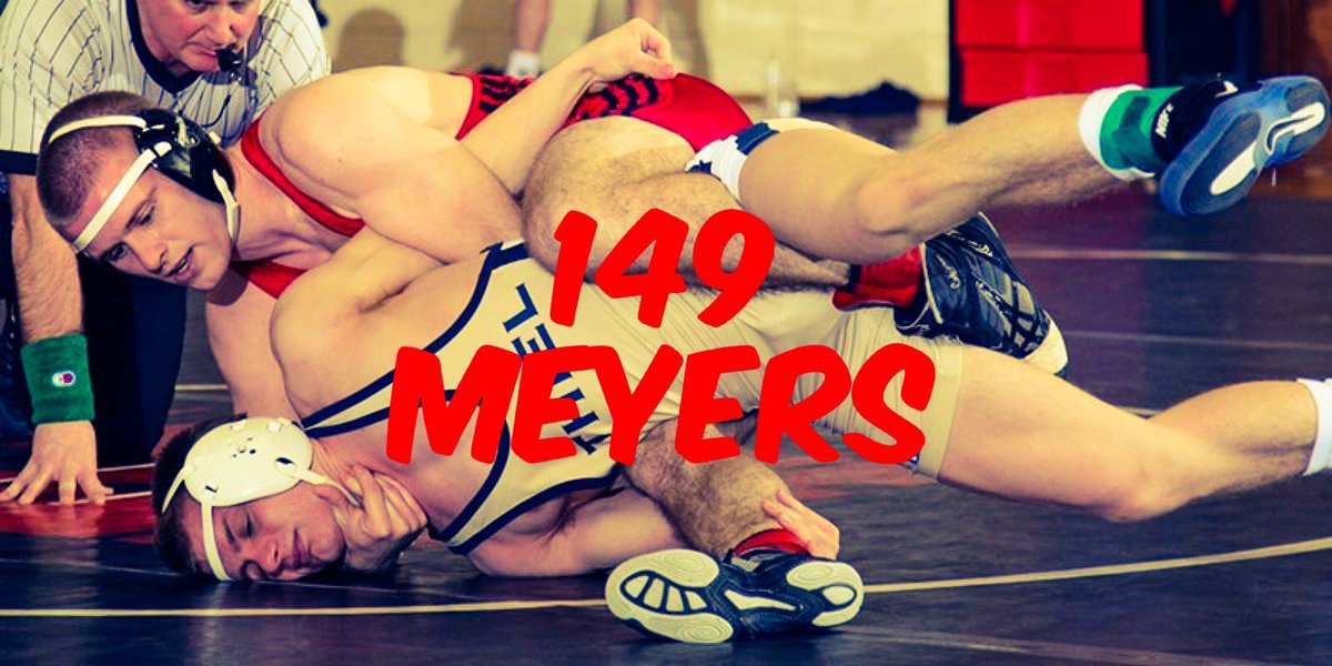 WJWrestling's tweet photo. Trevor Meyer knocks off the 6th seed to move onto to the Quarterfinals #Road2Rapids #UpsetTime https://t.co/mORs2w6vlw