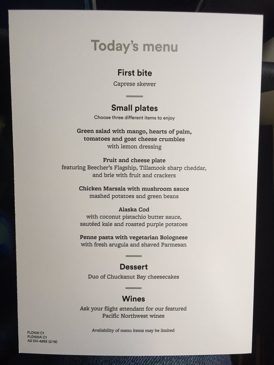 robinsonchris's tweet photo. @AlaskaAir - Bon Appetite -  AS728 SEA-IAD - #flyupfront #iflyalaska https://t.co/nCBNgxqAqB