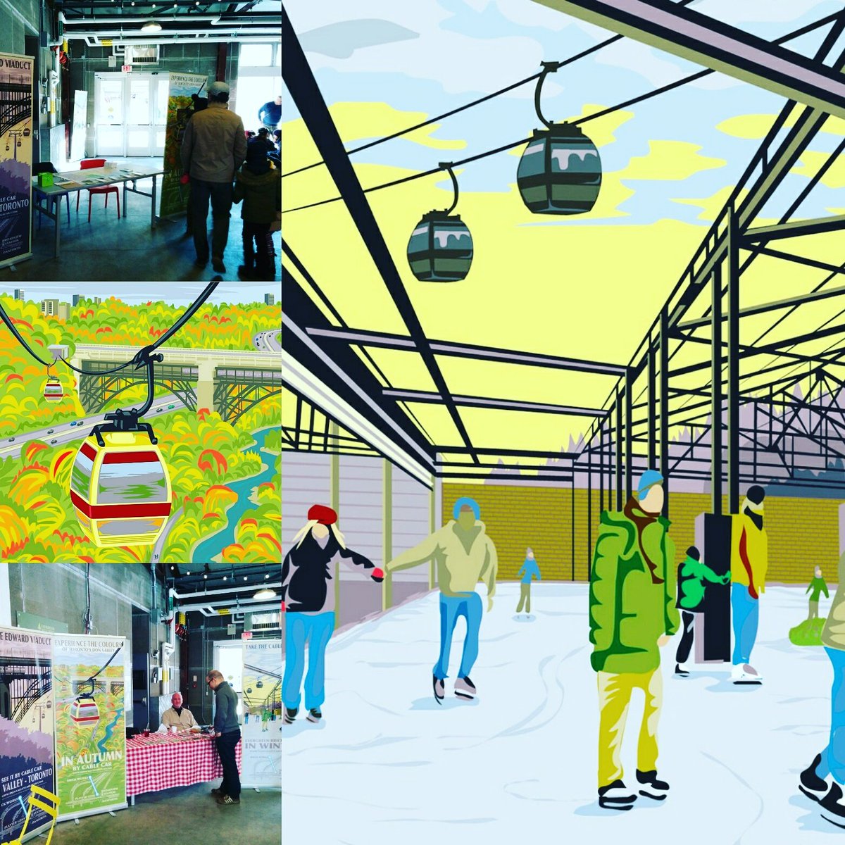 DVCableCar's tweet image. Come down to @EGbrickworks today to learn about Don Valley Cable Car proposal! #torontocablecar #donvalleycablecar