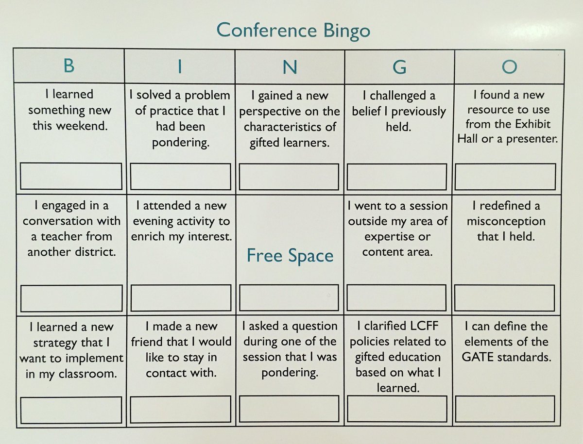 CAGifted1961's tweet photo. Have you started your Bingo game yet? Fine instructions + the game board on pages 21 &amp; 22 in the program. #CAGCON https://t.co/LK4LVWO1M7