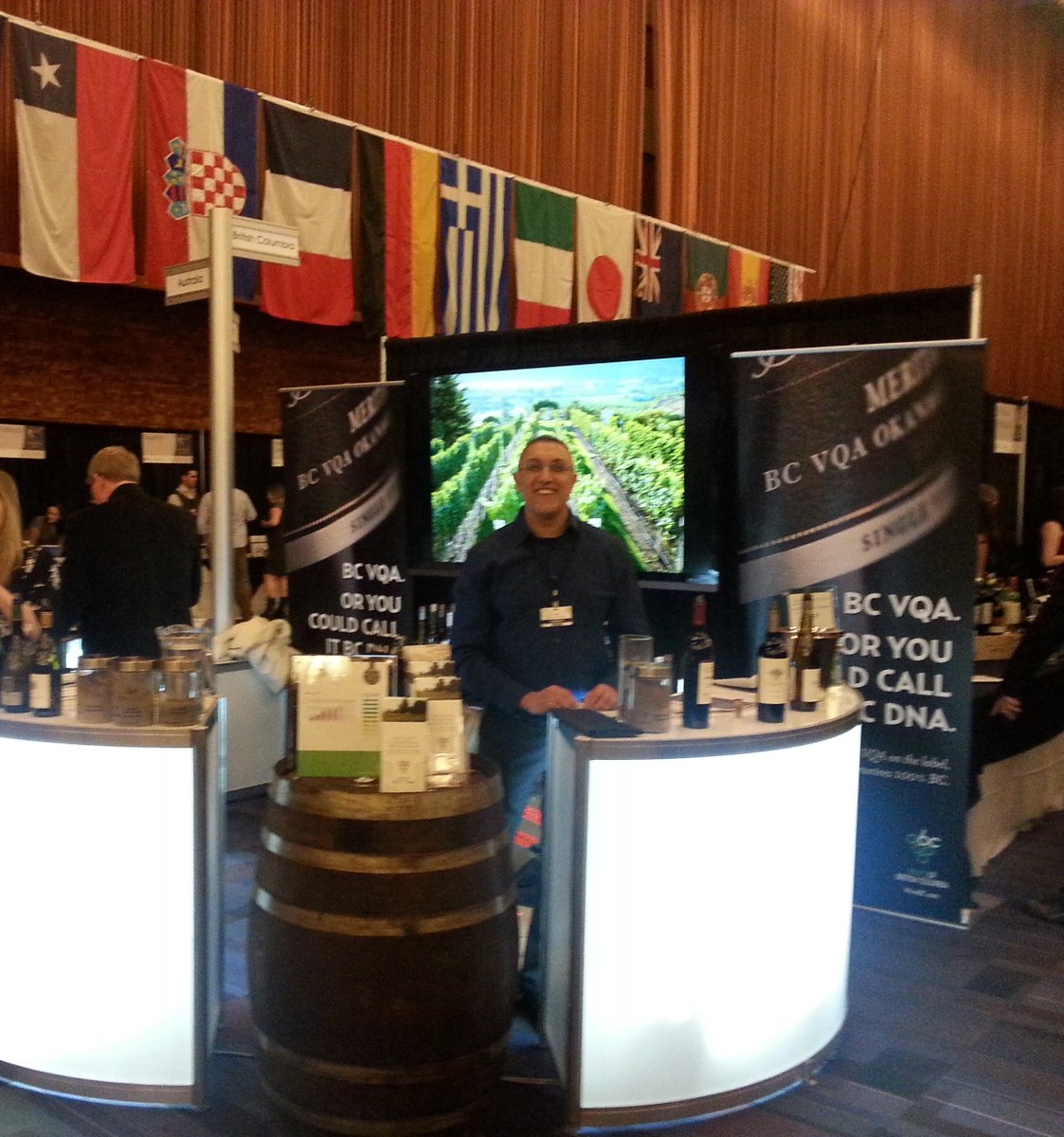 Pouring BC VQA wines <a href="/VanWineFest/">Vancouver International Wine Festival</a> Stop by <a href="/winebcdotcom/">WineBCdotcom</a> booth to taste some and say hello! #BCWines