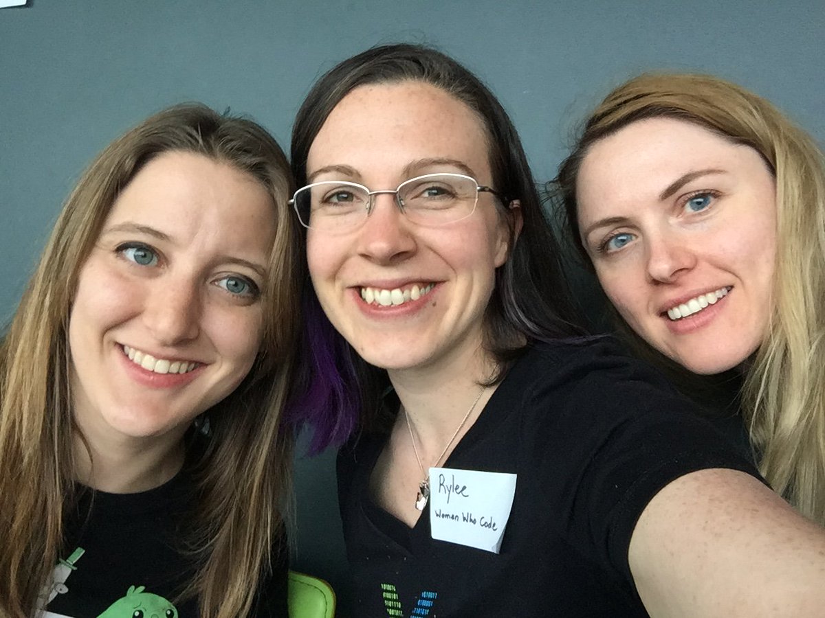 unicornzero's tweet photo. Awesome day at the @SpotX @WomenWhoCodeBD Winter Hackathon with @sparkfun @7maples #codeforaubrey https://t.co/l2DfhTCT0O