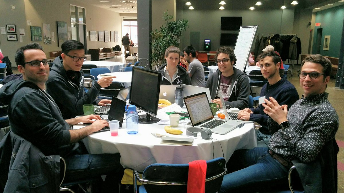 teresa_sing's tweet photo. @IBMCloudCA @HHHamOnt @BitmakerHQ #GortHealth Working perfecting Kinly! @lecharleslozano @blissmantwit @FConleyWood https://t.co/TxaRlidF3D
