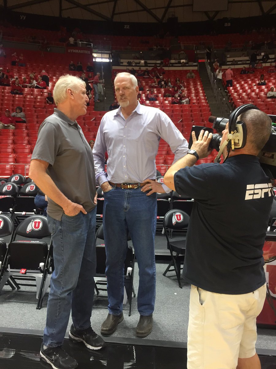Utah Athletics on X: Combined height in this picture: very, very tall. Bill  Walton catching up with @utahjazz great Mark Eaton! #goutes   / X