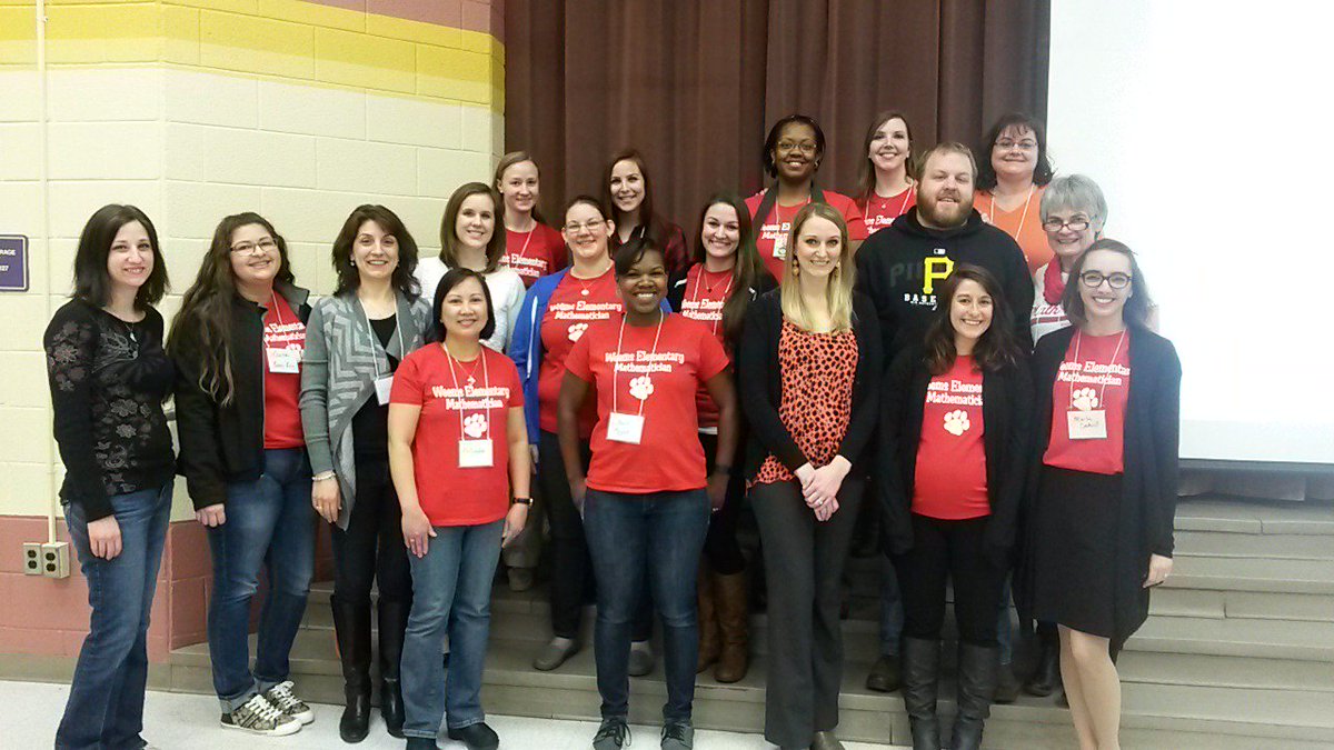 mathwings's tweet photo. So proud of the Weems Crew that came out on a Saturday morning to  math conference! !! #wildcatmath @mymcpsva https://t.co/U9Se9PN9QD