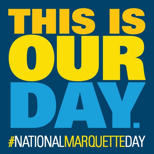 MarquetteAlumni's tweet photo. Let’s hear it @MarquetteU nation! #THISisOURday #NationalMarquetteDay https://t.co/pwUPDbQOJC