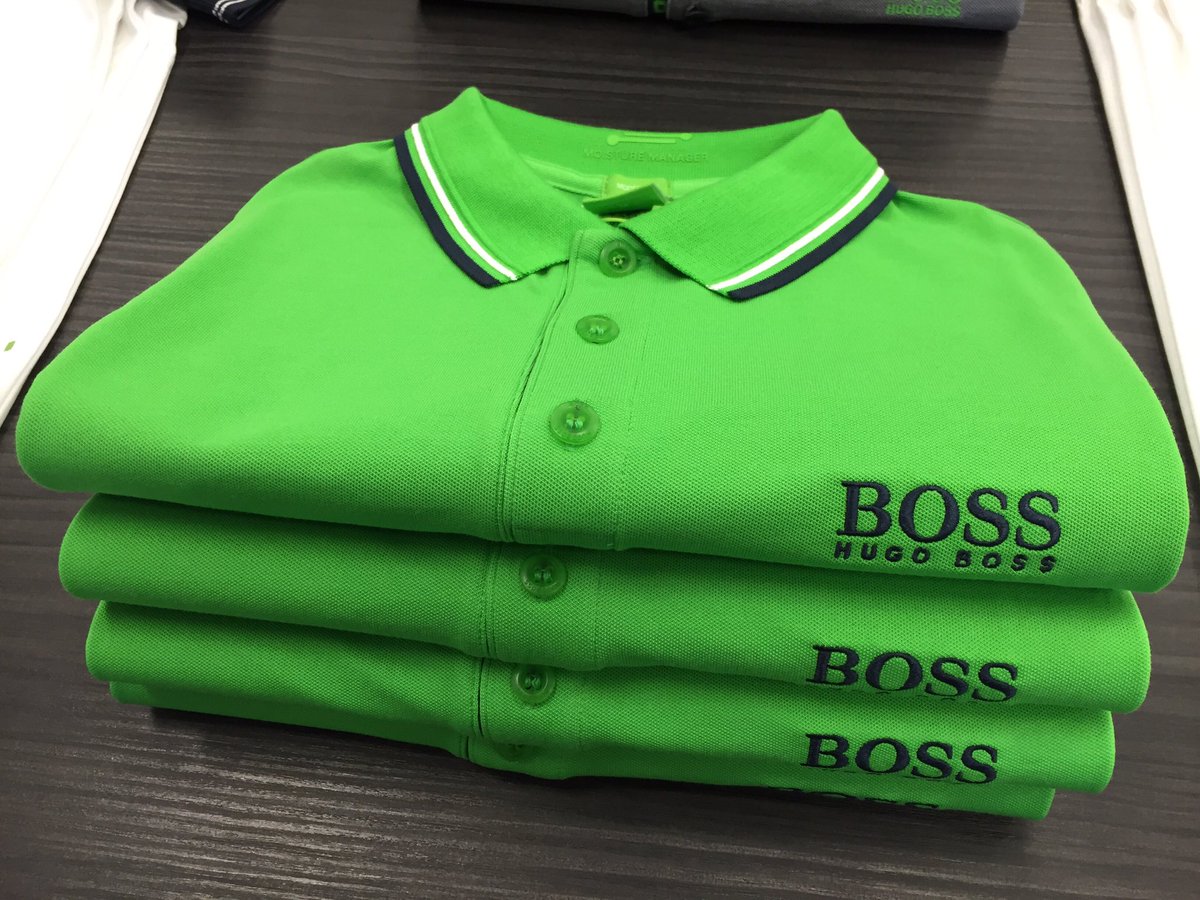 Customadegolf's tweet photo. Brand new range of Spring Collection of @HUGOBOSS Green &amp; Black Label now available @ProShopMGC #golfwear #casual https://t.co/djwjxVZ0nT