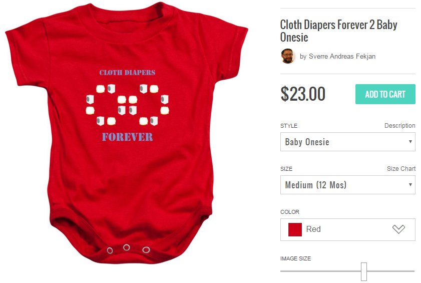 DiaperArt's tweet photo. Onesie with slogan: Cloth diapers forever https://t.co/PEwUsMIqQr #realdiaper #realdiaperart #onesie #clothdiapers https://t.co/lzBku5780t