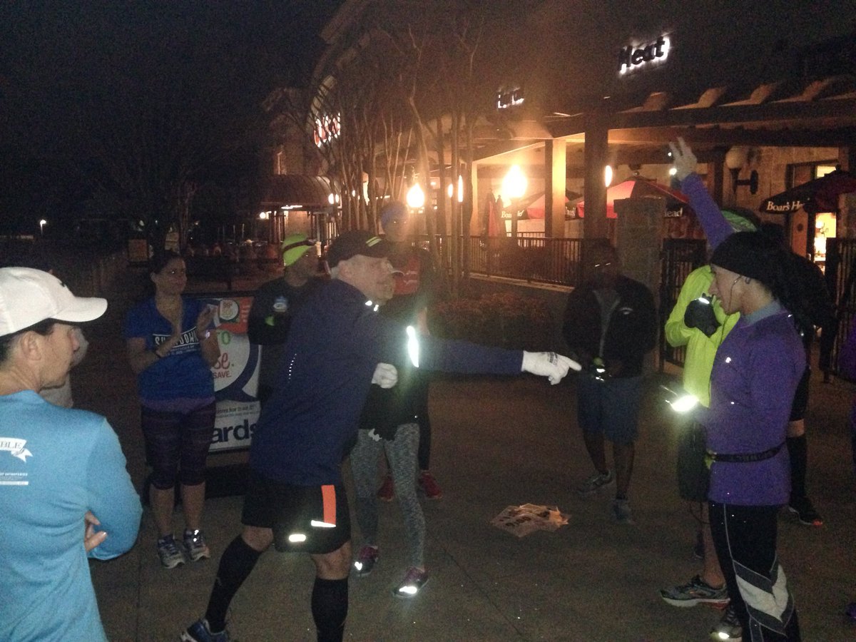 President Bob welcoming two new members. Welcome newbies to the crazy bunch. #MRC #McKinney #runnersworld