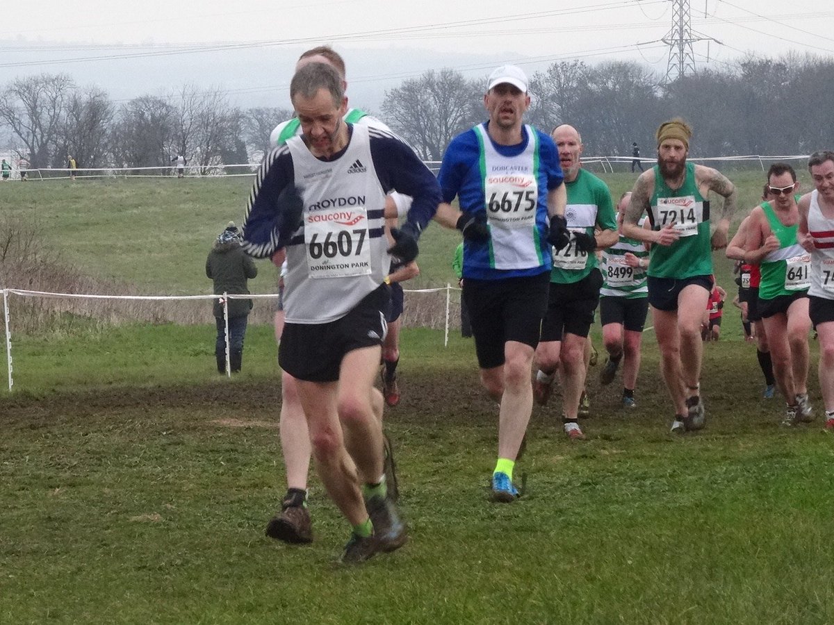 RunMooreRun's tweet photo. @RunningNa of @harrierscroydon taking them all on at today's @saucony #NationalsXC @DoningtonParkUK https://t.co/AGVh0All98