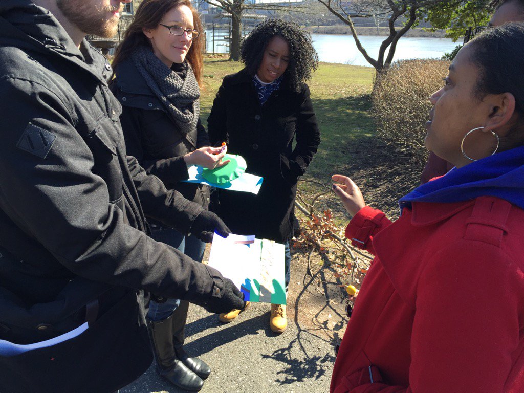 Derryest's tweet photo. We're out on the streets testing our second prototype. #GSJam  #phillygsjam https://t.co/Xw39YRzkNw