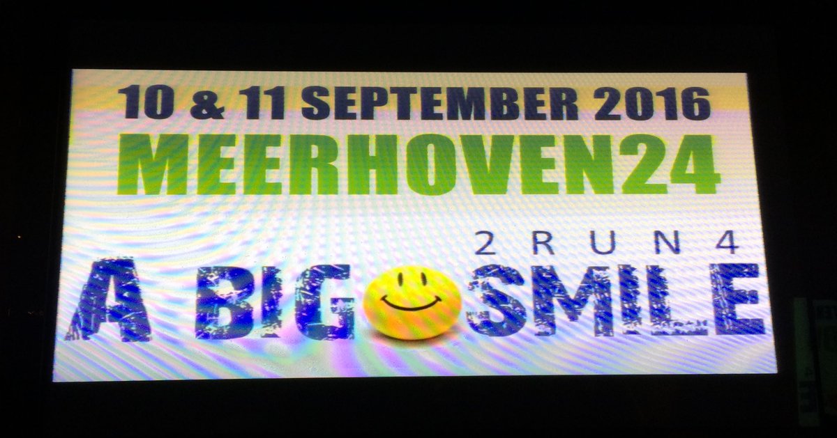 geertvanbuul's tweet photo. Vers van het scherm hier in De Hangar #Meerhoven : Het thema voor 2016...
#Meerhoven24
2 Run for a big smile! https://t.co/BrU41q6zDS