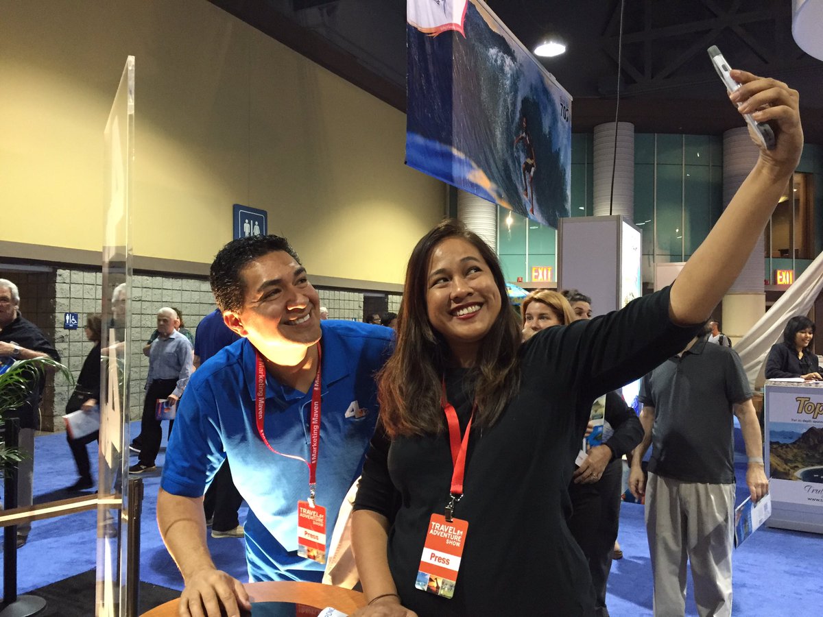 KPRC2Anthony's tweet photo. Selfie time at the LA Travel &amp; Adventure Show, with @suburbanmama. #nbc4you #nbc4community https://t.co/dA01YcCYER