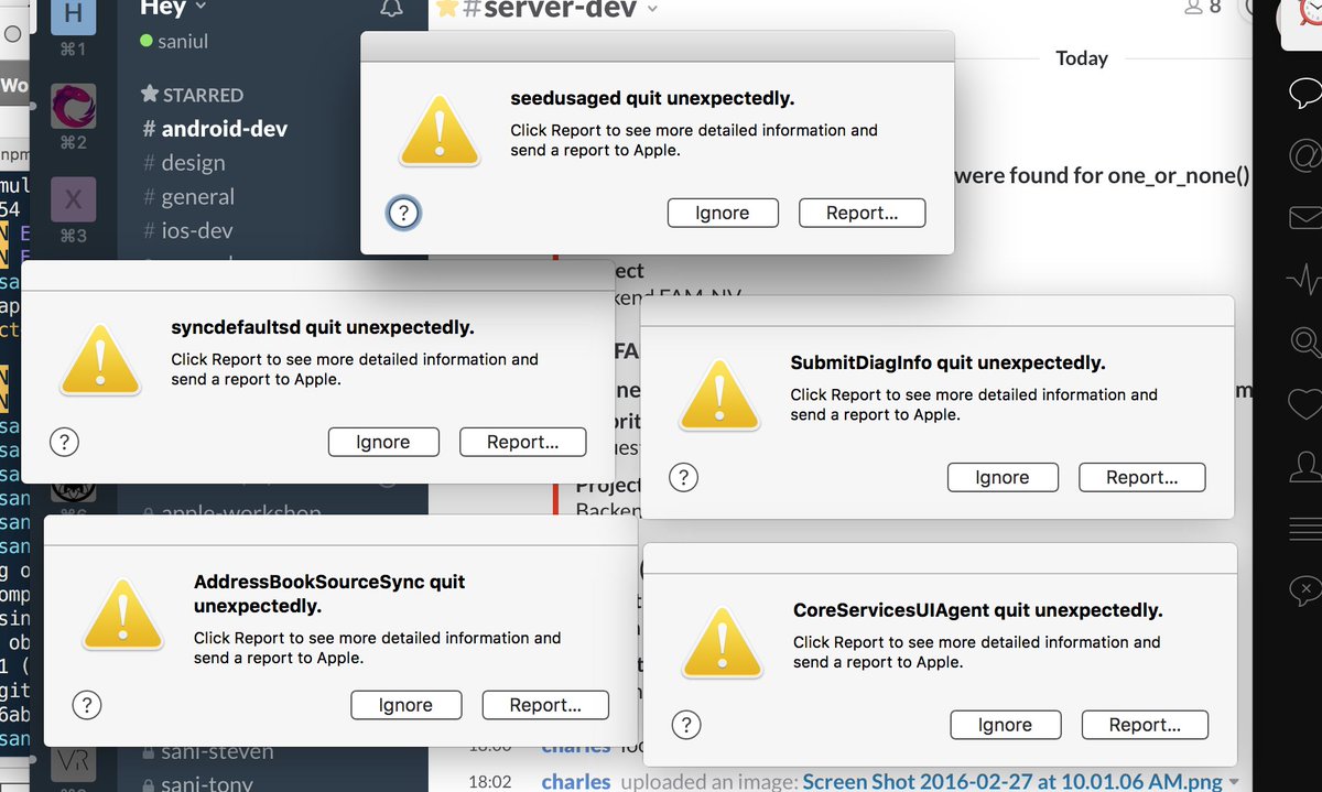 saniul's tweet image. Woke my Mac up from sleep today and was greeted with this.