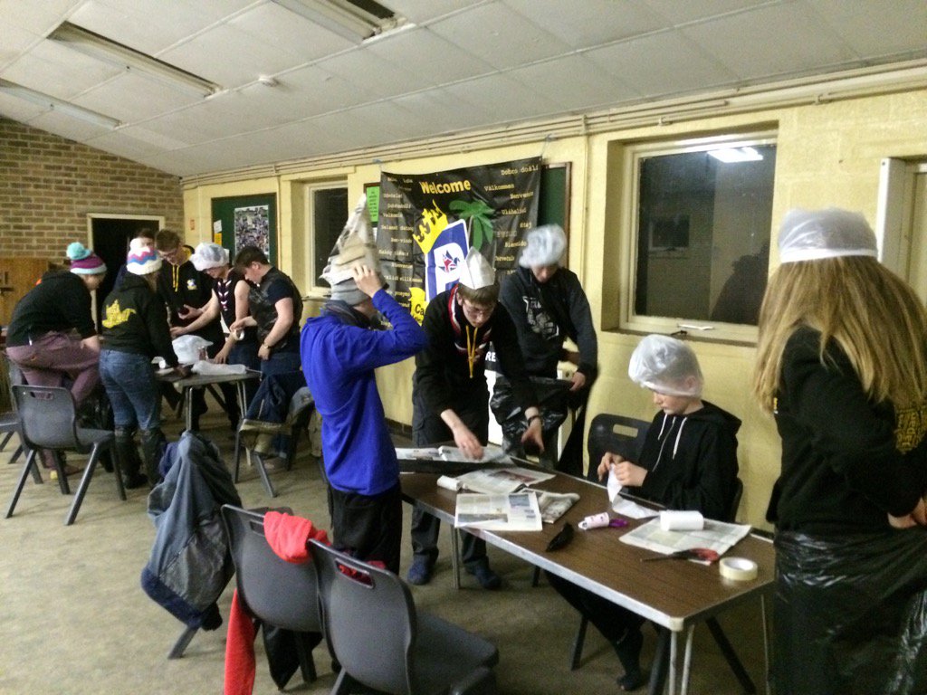 CarparkKings's tweet photo. Trash fashion is well underway #23rdwsj #ukcontingent https://t.co/fQ13zMNWep
