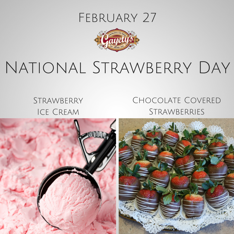 Will you celebrate with some #chocolatecovered #strawberries or a few scoops of #strawberryicecream? #StrawberryDay