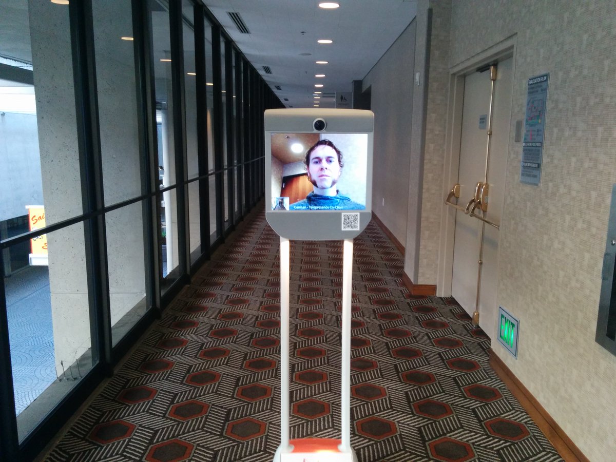 merrierm's tweet image. So excited to have telepresence robots to facilitate remote participation at this year&apos;s #cscw2016!