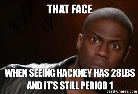 BassFunnies's tweet photo. That face... when #Hackney has 28lbs in Period 1 @MajorLeagueFish #mlf #mlfheartbeat https://t.co/LBFBSaHEQq