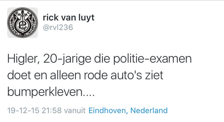 rvl236's tweet photo. Higler.... #hethoudtnietop https://t.co/7ik6EH8tDR
