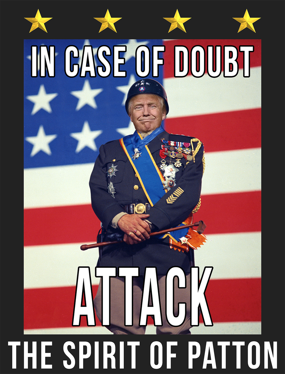 medbukey's tweet photo. Started to like @realDonaldTrump
Reminds me of my #Hero Old #BloodAndGuts General #GeorgeSPatton!
#Trump #NoBullShit https://t.co/NupiLec94m