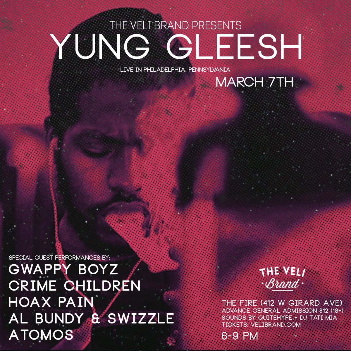 birdmanzoe's tweet photo. #PhillyGleesh March 7th @yung_gleesh #HowsUrHustleTour S/o @__Veli https://t.co/cNgCRS4TXU