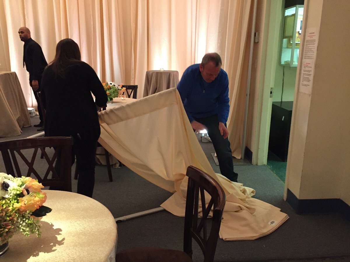 Jim Carr from BOG and Kayleigha from event illuminations working down to the wire to create a perfect event in NYC!