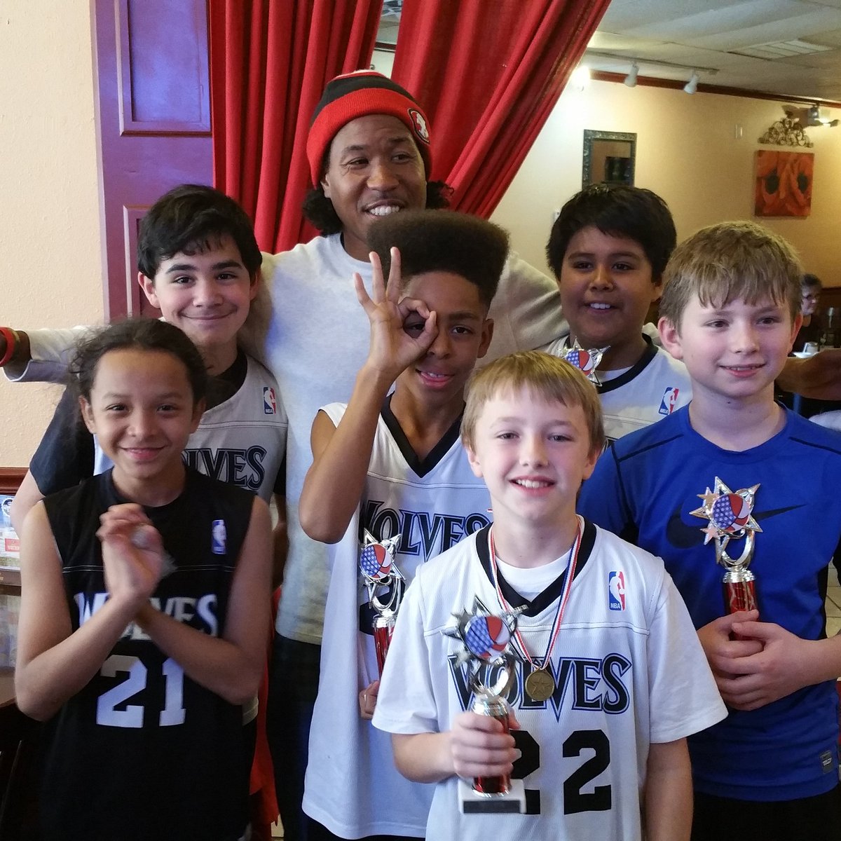 aywyndham's tweet photo. Wolves took 2nd in their division!! VERY PROUD of these fellas, missing four players. 👏😄🏀💙☝ #WayToGoWolves https://t.co/z2TLtHt7xc