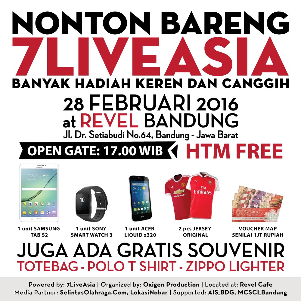 Don't Miss it guys! (NONTON BARENG 7LIVE ASIA)
Banyak hadiah keren dan canggih menunggu kalian di sini.