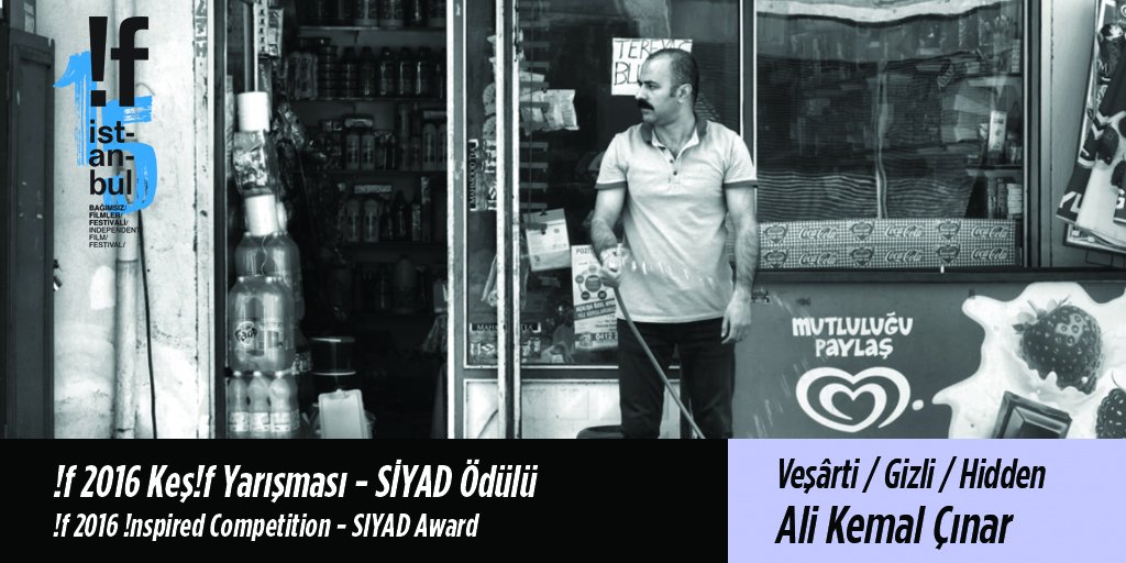 9. Keş!f Uluslarası Yarışması SİYAD Jürisi Ödülü VEŞÂRTİ ile #AliKemalÇınar’ın oldu! Tebrikler!
#if2016