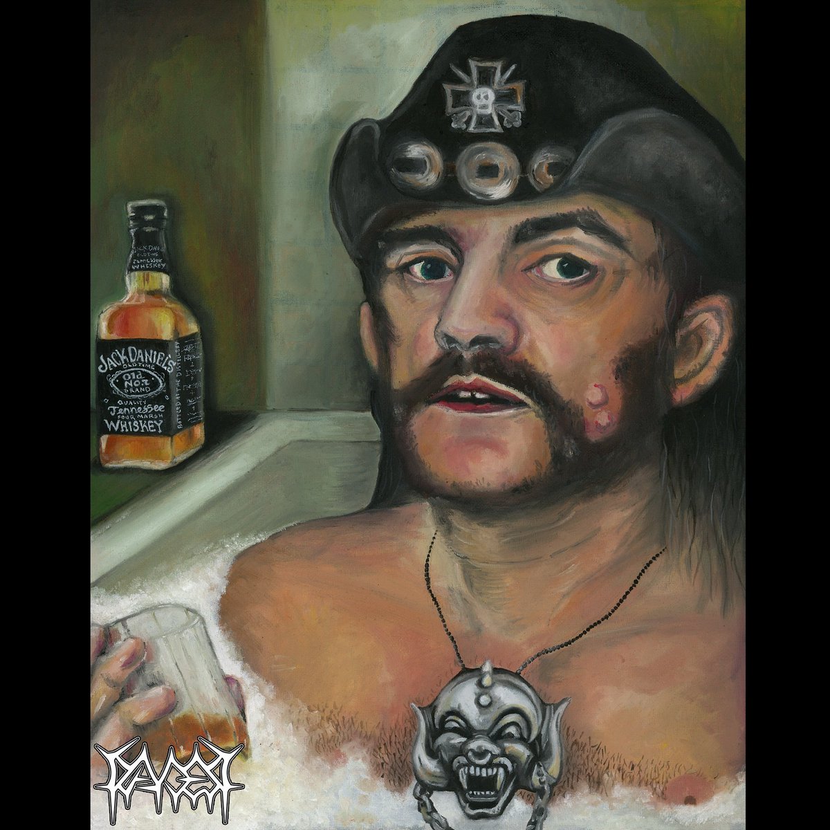 _J_Rayder's tweet photo. Thank you #lemmy #lemmykilmister 
@officialmotorhead \m/ HORNS UP! 
#oilpainting #melbourne #heavymetal https://t.co/Ey3UAbYPrT