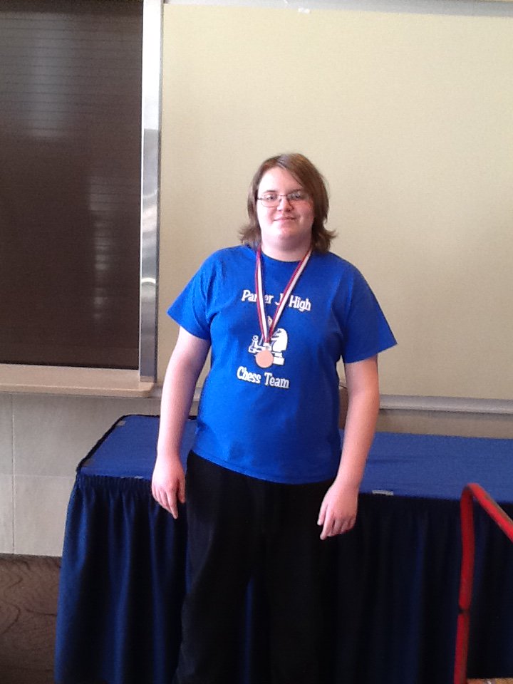 Eric Piros takes a bronze medal at the IESA State Chess Tournament.
