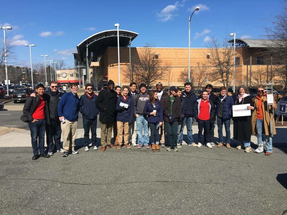 DCSFR's tweet photo. So proud of our students canvassing in VA today! #StudentsForRubio @_SFRNC #Marcomentum #MarcoRubio https://t.co/IZecWRlAGQ