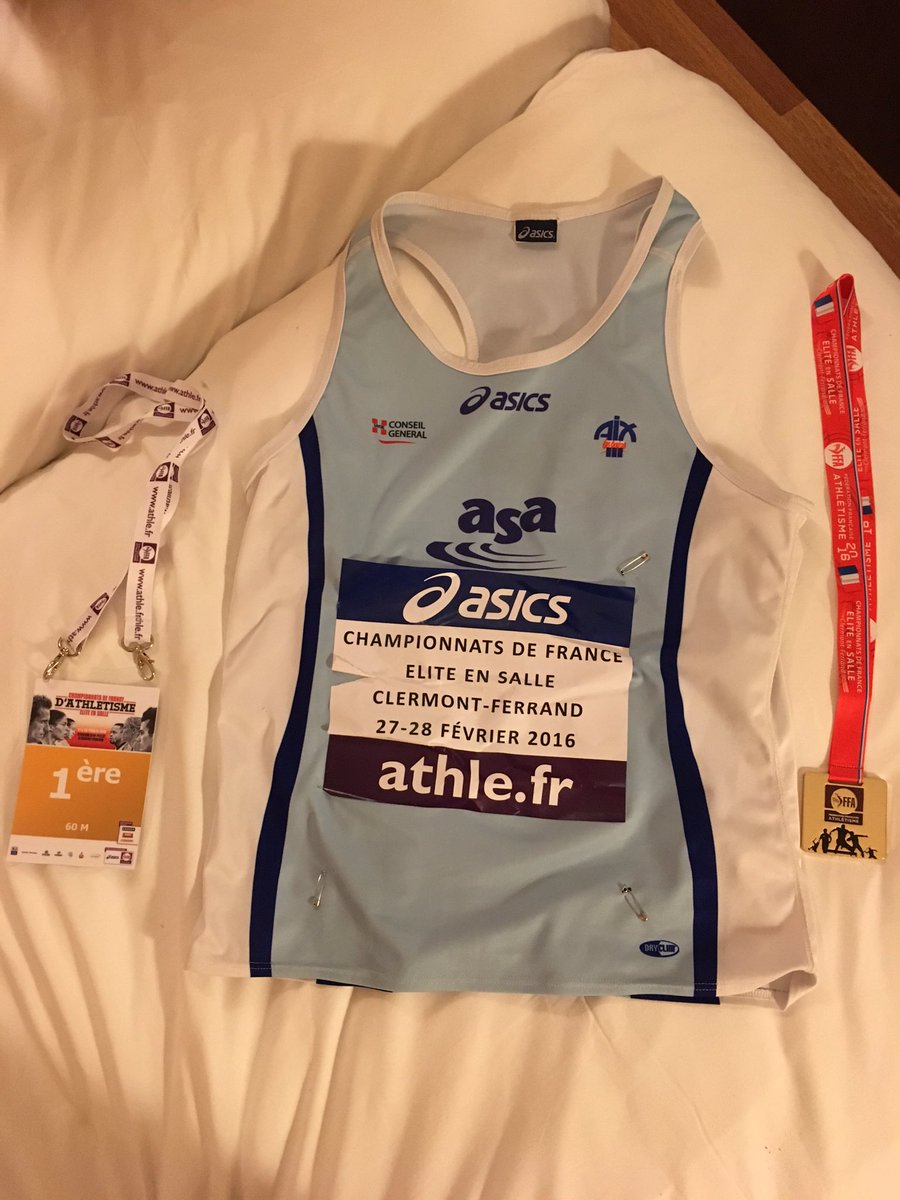 lemaitreathle's tweet photo. Champion de France du 60m en salle en 6s64, 1er objectif atteint. Place aux 200m #CFAthlé https://t.co/pEeH4v4dSL