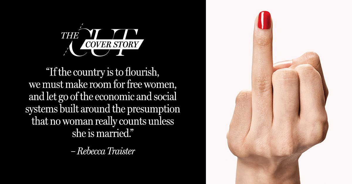 TheCut's tweet photo. Single women are now the most potent political force in America, by @rtraister: https://t.co/8VgZ6g58Ud https://t.co/WsqRk1RwGS