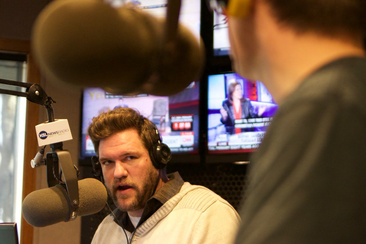KSLdads's tweet photo. When @kslcleon talks Matthew Dellavedova to @davenoriega, expect fireworks. From half court. #davetheantidelly https://t.co/XYNZWUIaFW