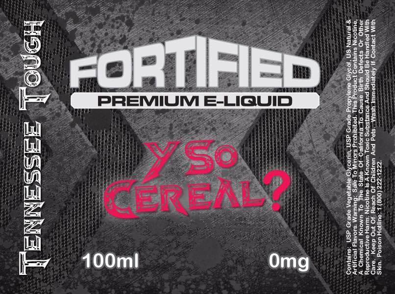 VapeFortified's tweet photo. "Y So Cereal" Its a fruity cereal.. Some say pebbles, others say loops, while we just say, 'don't get tricked' https://t.co/YaQkLflFiY