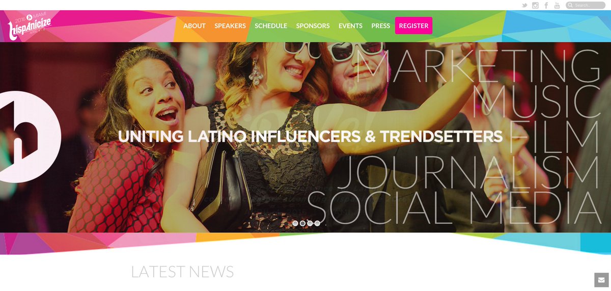 The ENTIRE, next-to-final Hispanicize '16 schedule is NOW live on the new #Hispz16 web site! hispanicizeevent.com/schedule/