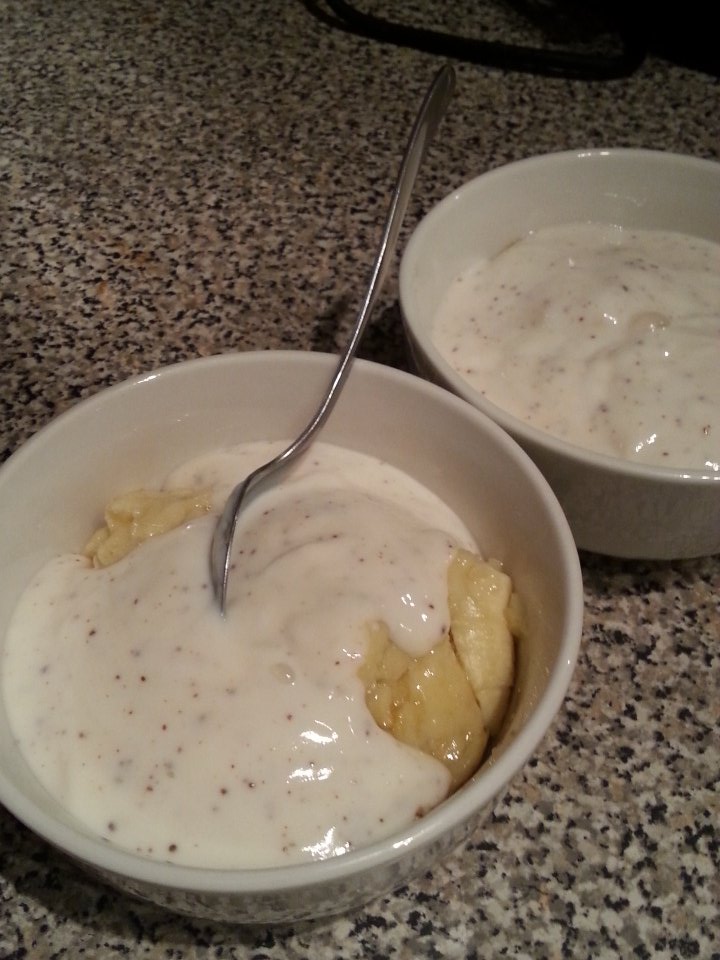 Making mocha breakfast oats!