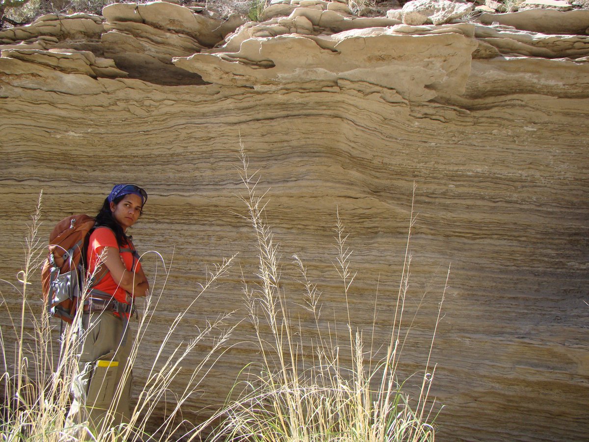 climbing_ripple's tweet image. An impressive stack of overbank mud-draped, rippled turbidites! #StratSaturday #bedforms