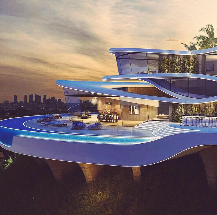 theluxpics's tweet image. Futuristic home 😍🌃