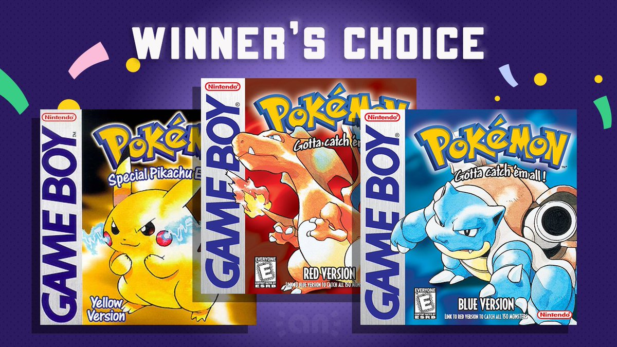 AmiiboNews's tweet image. Win a copy of Pokémon Red, Blue or Yellow! Follow Amiibo News and @NintendoInq &amp;amp; retweet to enter. Ends tonight!