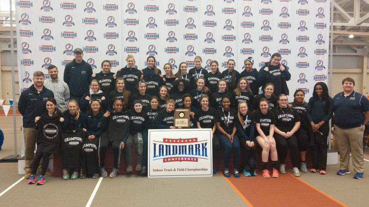 LandmarkConf's tweet photo. And @MoravianCollege completed the sweep yet again, as @MCGreyhounds claimed the Landmark Women's Indoor T&amp;F title https://t.co/f4AK97NiA4